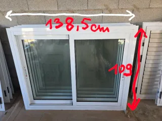 Ventana de aluminio 140 x 109