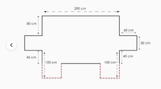 Funda Sofá Chaise Longue 290cm Tela Beige/Gris