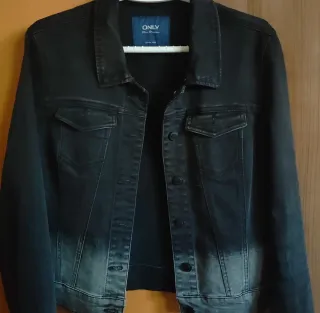 Cazadora vaquera ONLY negra mujer