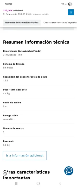 Aspiradora Bosch Serie 2 Air Cycle