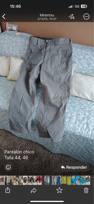 Pantalón esquí hombre Talla 44-46