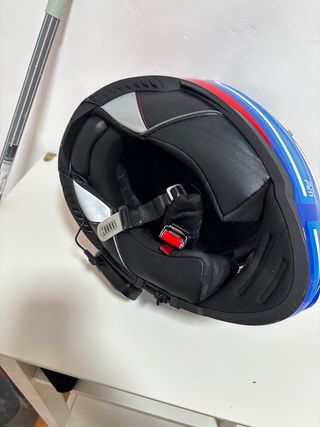 Casco Moto LS2 Azul Rojo Blanco
