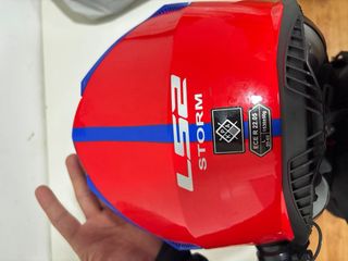 Casco Moto LS2 Azul Rojo Blanco