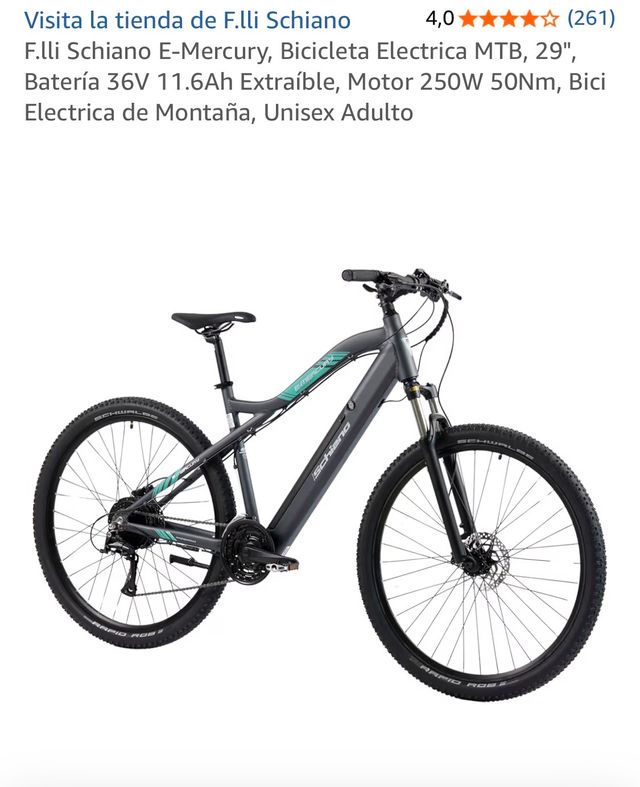 Bicicleta Eléctrica F.lli Schiano E-Mercury