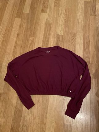 Camiseta Hollister Morada Manga Larga