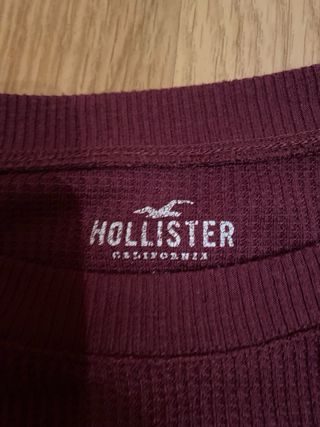 Camiseta Hollister Morada Manga Larga