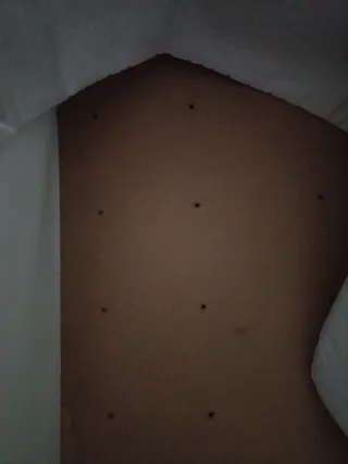 Mini cuna beige con ruedas