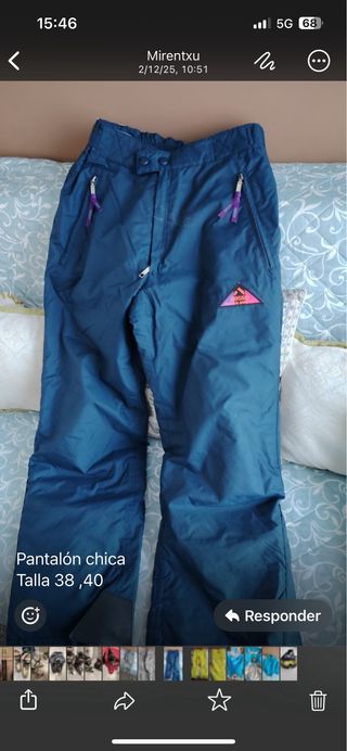 Pantalón esquí mujer Talla 38,40