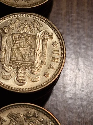 Lote 443 monedas: 1 peseta