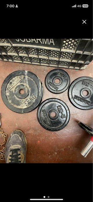 Pesas Gimnasio DOMYOS 5kg, 2kg, 1kg