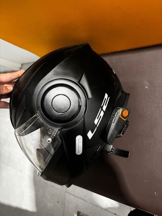 Casco Moto LS2 Negro con Intercomunicador