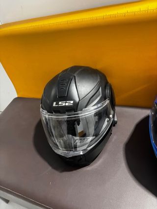 Casco Moto LS2 Negro con Intercomunicador