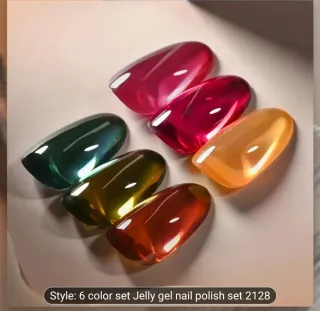 Set 6 Esmaltes Gel Jelly UV/LED