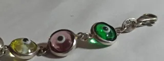 Pulsera Ojo Turco Plata 925 Multicolor