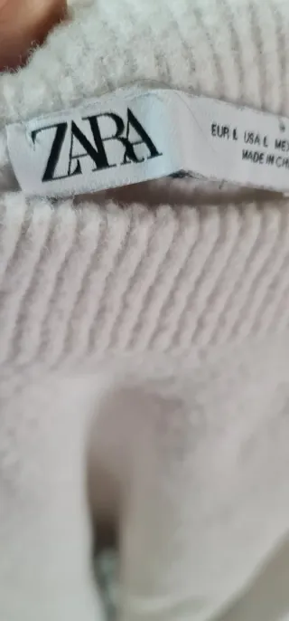 Jersey Zara Talla L Blanco