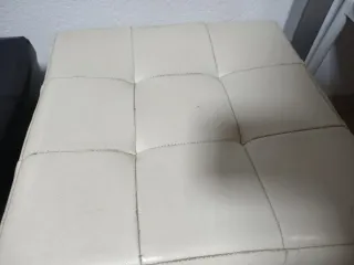 2 Puffs Cuadrados Piel