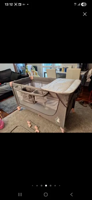 Cuna de viaje con colchón