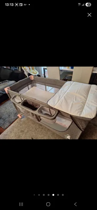 Cuna de viaje con colchón