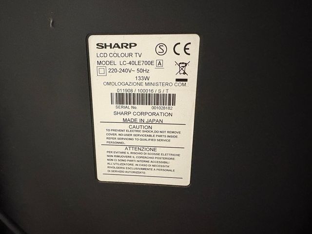 TV Sharp LC-40LE700E 40 Negra