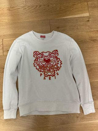 Sudadera Kenzo Tiger Paris Blanca Talla L