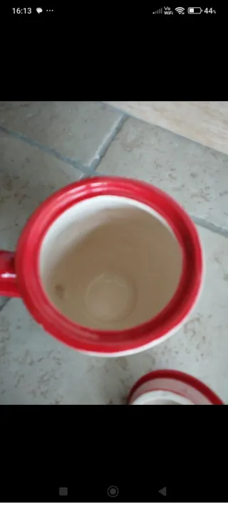 Tazza con coperchio ermetico con decori natalizi