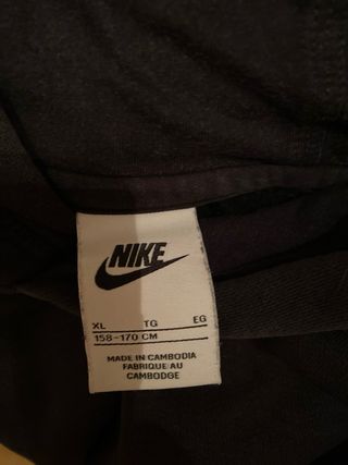 Sudadera Nike Negra Niñ@ Original