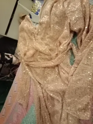 Mono dorado fiesta Talla XL/XXL con cinturón