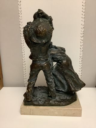 Escultura Campesinos Josep Bofill Bronce