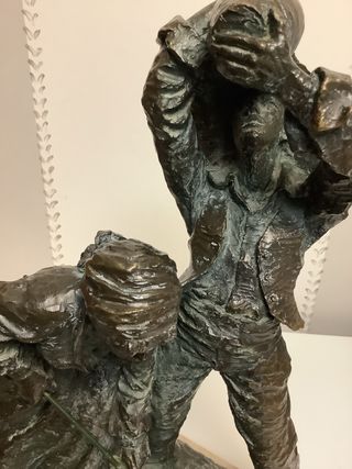 Escultura Campesinos Josep Bofill Bronce