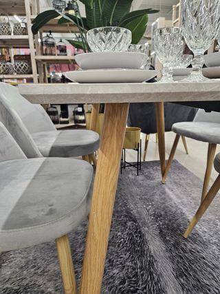 NOVEDAD REBAJA! Mesa fija comedor efecto piedra