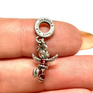 Charm Minnie Patinadora Plata