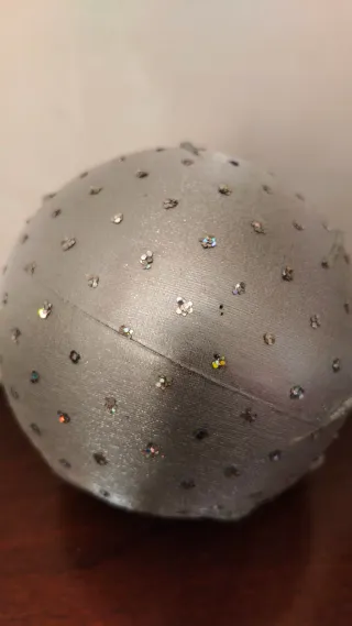 3 sfere Natale glitterate