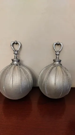 3 sfere Natale glitterate