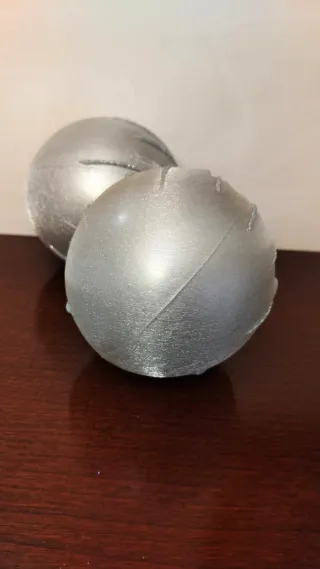 3 sfere Natale glitterate