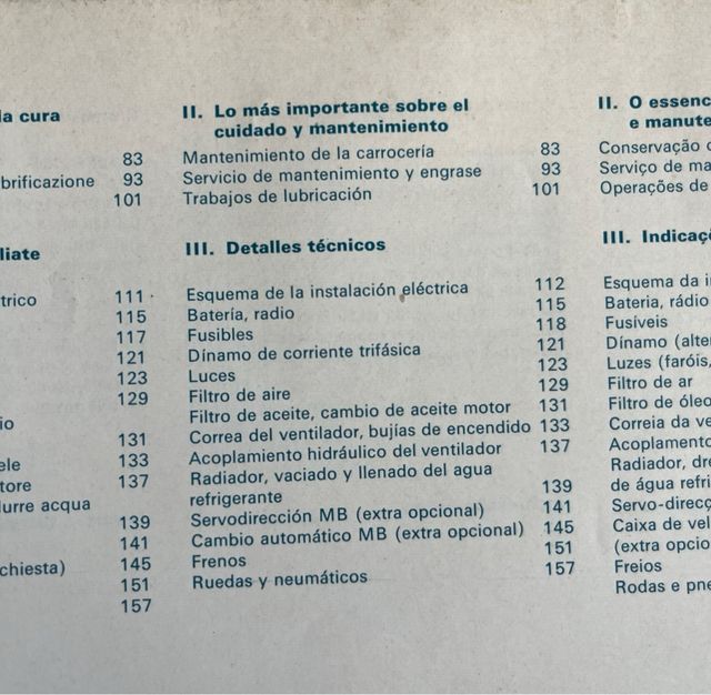 Manual Mercedes 280 S (W108) Español