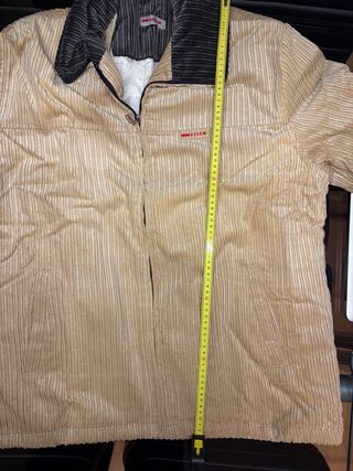 Chaqueta Pana Beige/Gris