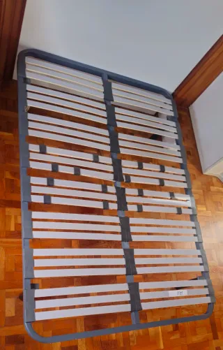 Somier de láminas metálico y madera