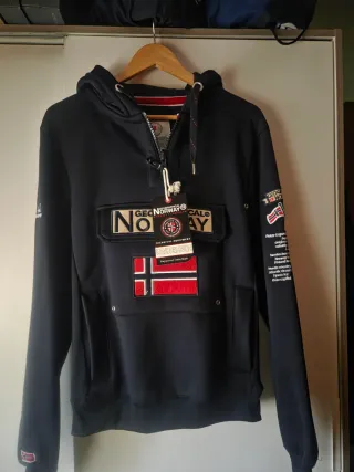 Sudadera Geographical Norway Negra