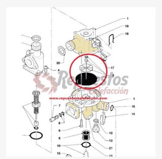 Membrana Caldera Vaillant 010365