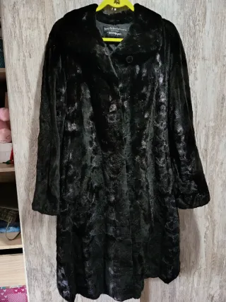 Abrigo de pelo Sergio Rizzardi Furs negro