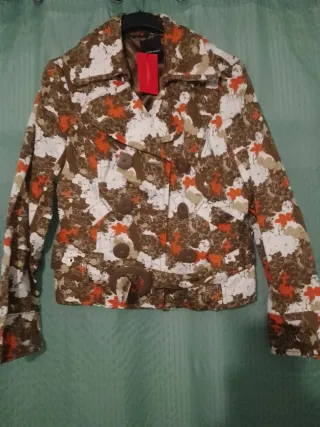 Chaqueta floral mujer