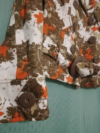 Chaqueta floral mujer