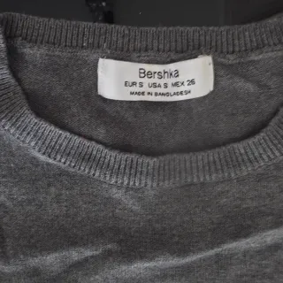 Jersey Bershka Gris Talla S