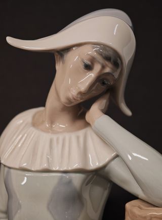 Nao Lladró – Pierrot in porcellana ‘80