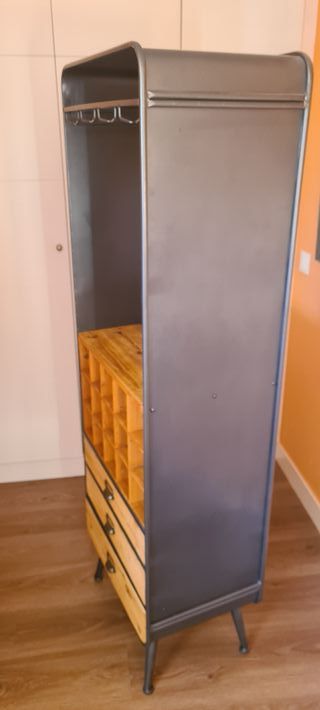 Mueble Vintage Copas y Botellas Vino