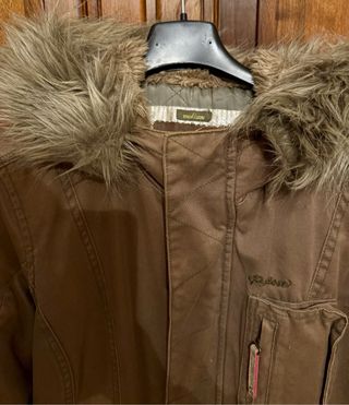 Giaccone lungo donna marrone