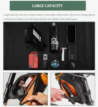 Bolsa de sillín para bicicleta