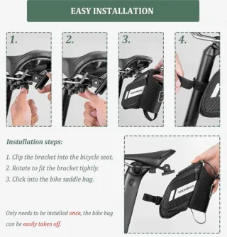 Bolsa de sillín para bicicleta