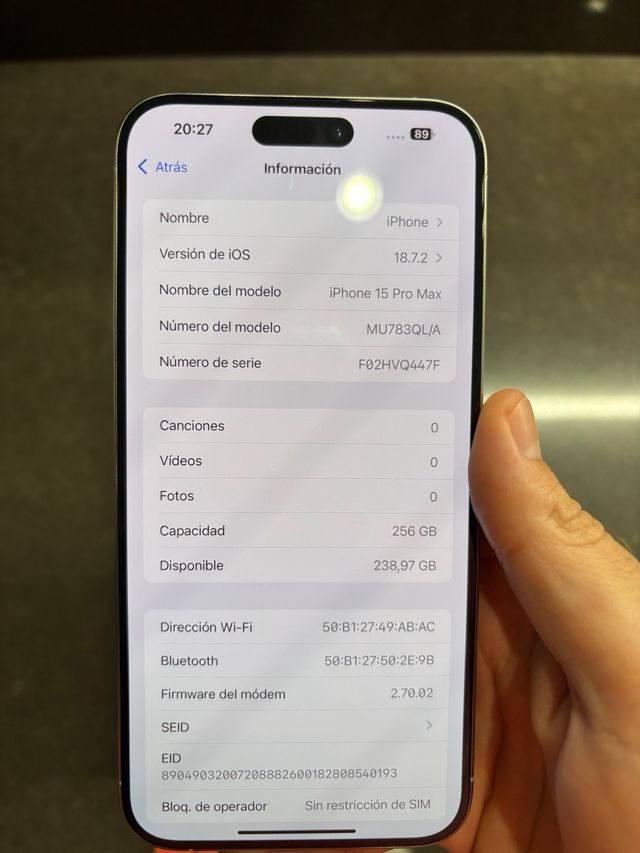 iPhone 15 PRO MAX 256GB NUEVO NEGOCIABLE