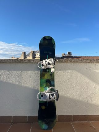 Tabla Snowboard Burton + Fijaciones + Funda